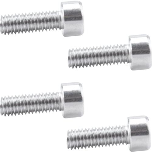 4pcs Silver Water Bottle Cage Bolts Holder Screws MTB Road Bike Chainring Screws for Parts Crankset Bicycle Part for Repairing
