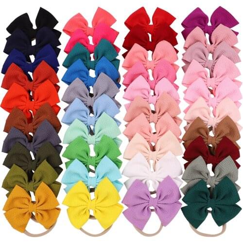 40Colors Cute Baby Girls Headband Newborn Baby Bows Haarband Turban Infant Head Band Headwear Hairband For Kids Hair Accessories