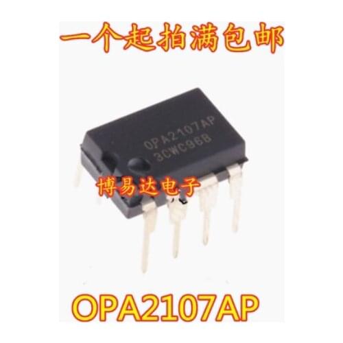Free Shipping 50pcs OPA2107AP DIP-8 OPA2107