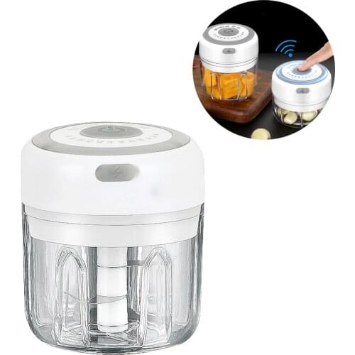 Electric Mini Garlic Grinder Wireless Portable Vegetable Chopper Pepper Garlic Seasoning Coffee Mixer Blender For Kitchen Tools
