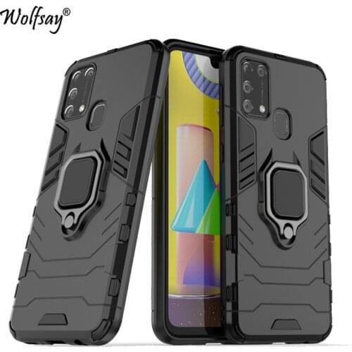 For Samsung Galaxy M21S Case Armor Magnetic Suction Stand Full Edge Cover For Samsung M21S Case Cover For Samsung M21S 6.4 inch