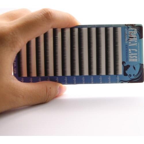 CrownLash Black Eyebrow Extension Lower Lash J 0.10 0.15 4mm 5mm 6mm tray