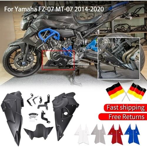 For Yamaha FZ-07 MT-07 2014 15 16 2017 2018 2019 2020 Motorcycle Engine Spoiler Belly Pan Lower Fairing Body Kit MT07 FZ07 MT 07