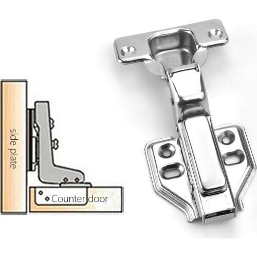 Stainless Steel Cabinet Door Hinge Kitchen Cabinet Hinges Cupboard Door Hinges Damper Buffer Soft Close Hardware Insert Embed