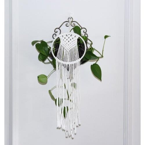 Round Cotton Handmade Big Dream Catcher Wall Ornaments Hanging Decoration Accessories For Girl Room Nordic Style Dreamcatcher