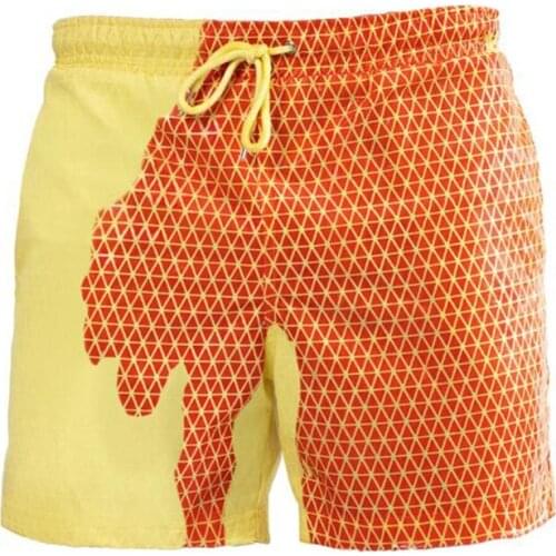 Summer Quick Dry Color-changing Beach Shorts Boy Child Comfortable Beach Pants Temperature Board Summer Surfing Short