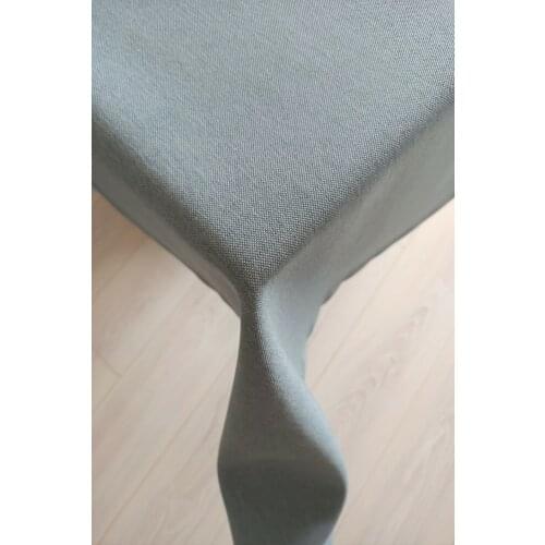 Linen Textured Premium Quality Stain Resistant Light Blue TableCloth Wedding,Party,Sofa Cover Turkish Cotton For Rectangle Table