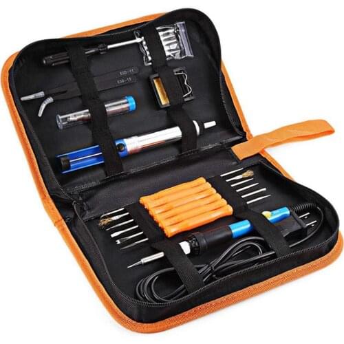 Verstelbare Temperatuur Elektrische Soldeerbout Kit 220V 110V 60W Lassen Soldeer Rework Station Warmte Potlood Reparatie Tools