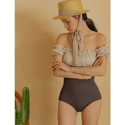 2021 New Sexy Cut Out One Piece Swimsuit Women Solid Swimwear Monokini Push Up Swim Suit Halter Trikini Pad Bathing Suit