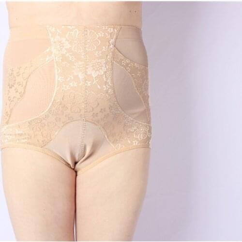 New Arrival Plus Size 5XL Underwears Women Shapers Tall waist 125kg Tuck corset gauze briefs belly in Net yarn