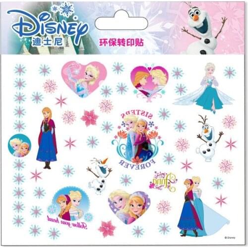 Genuine Disney stickers children cartoon tattoo stickers Elsa Anna Personalized waterproof watch Frozen Princess sticker toy