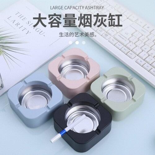 Luxury Ashtray Square Cement Portable Outdoor Ashtray Fashion Portable Ash Tray Smoking Accessories Cendriers Ashtrays BG50AS