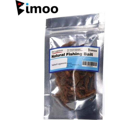 Bimoo 20g/bag Salted Lugworm Sand Worm Fishing Bait Fresh water & Saltwater Lug Worms