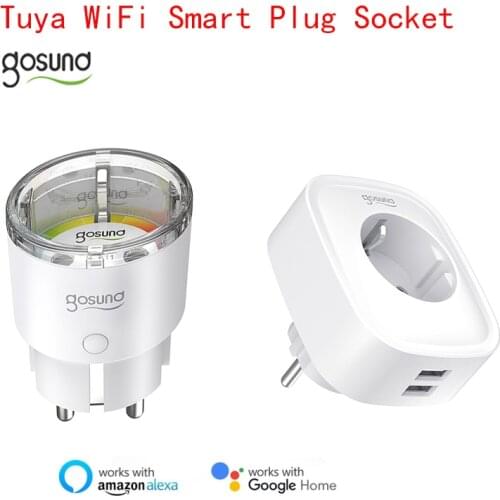 Gosund WiFi MINI Smart Plug Socket Tuya Remote Control Home Appliances Voice Control With Alexa Google Home No Hub Required