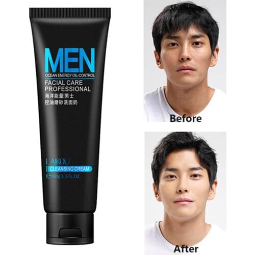 Facial Cleanser Hyaluronic Acid Men Face Wash Oil Control Moisturizing Face Clean Skin Care Facial Nourishing Cleanser