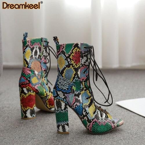 Woman Sexy High Heels Shoes Nightclub Serpentine Platform Sandals Party Shoes Fashion Open Toes Ankel Boots Womens Pumps R