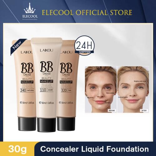 1 Pcs BB Cream Liquid Foundation Moisturizing And Hydrating To Cover Facial Blemishes Natural Water-repellent Makeup Cosmetic