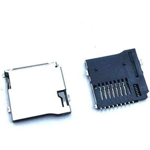 10pcs/lot 9pin Micro SD Card Slot Connectors Size 14*15mm TF Card Deck Fit For Phone Tablet Vehicle pop-up Self Projectile Card