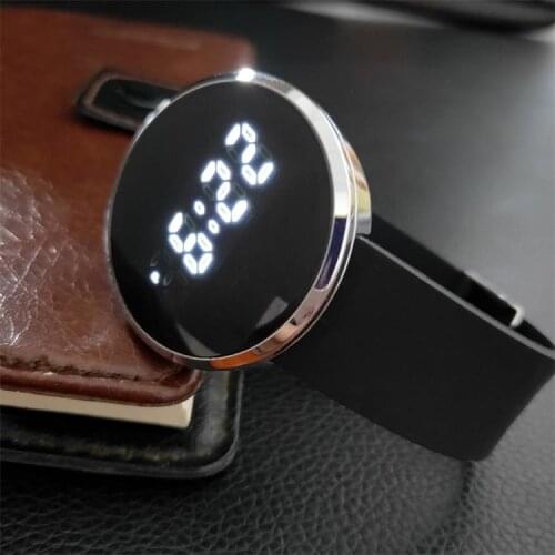 2021 Hot Explosive LED Electronic Couple Watch Touch Screen Watch Alloy Fashion Business Mens and Womens Watches Relojes