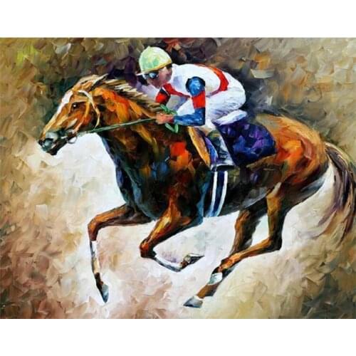 5D Diamond Painting"Horse Race Sports Competition Animal"3D Full Square/Round Drill DIY Painting Living Room Decor Wall Art
