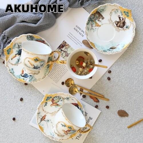 AKUHOME Cups And Saucers