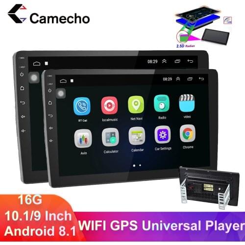 Camecho 2 Din Car Radio Android Multimedia Video Player WIFI GPS Car Radio For Volkswagen Nissan Hyundai Kia Passat 6 Car Stereo