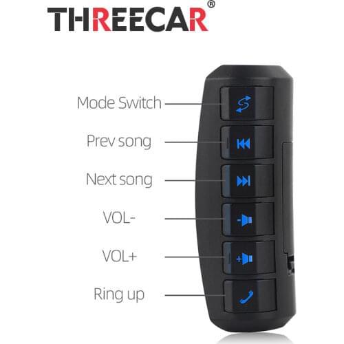 Car Steering Wheel Wireless Control Button for Car Radio DVD MP5 GPS Multimedia Navigation Player Head Unit Remote