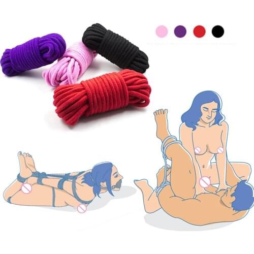 BDSM Bondage Adult Games 4 Colors Rope Fetish Slave Flirting Sex Toys For Women Couples Exotic Accessories Eroticos Sex Product