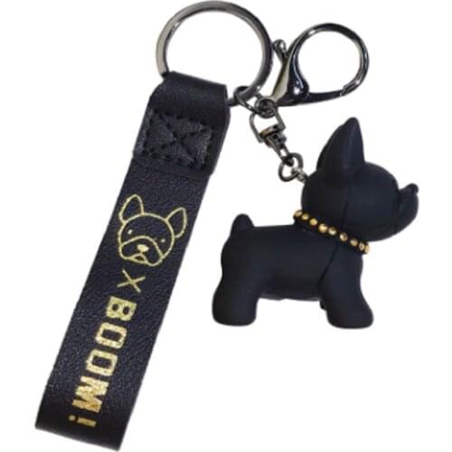 2020 New Cartoon Method Fighting Dog Keychains Cute Doll Key Chain Creative Custom Couple Ins Bag Pendant Car Leather Key Ring