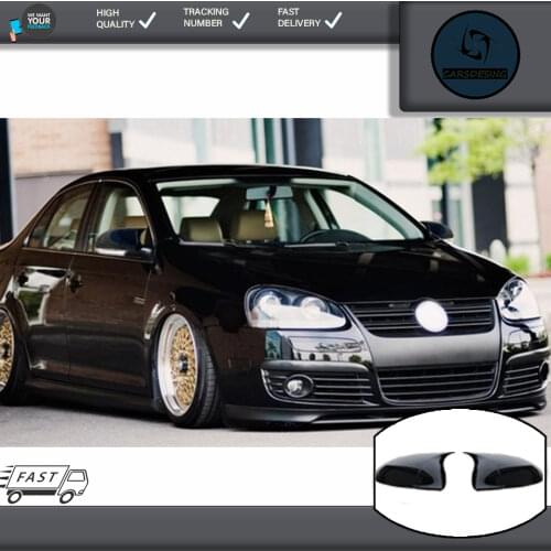 Carsdesıgg For Volkswagen Jetta Mk5 Bat Mirror Cover (2005-2010) Car Accessory Piano Black Tunnıng Auto Sport Special Design