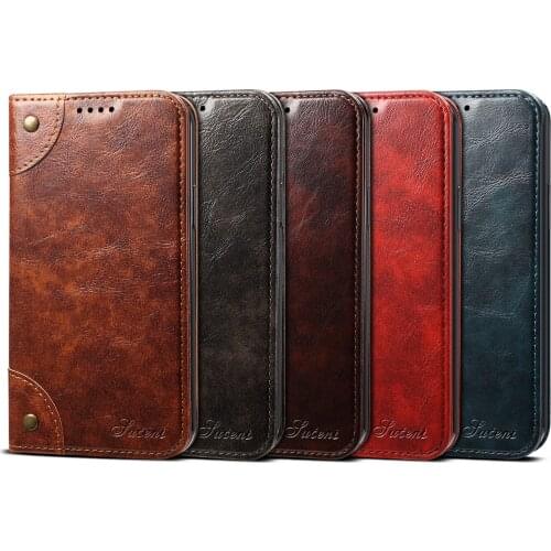 Luxury Business Genuine Leather Case for Apple IPhone X XS 7 8 6S Plus Flip Card Slot Magnetic Stand Wallet Cover for IPhone XS