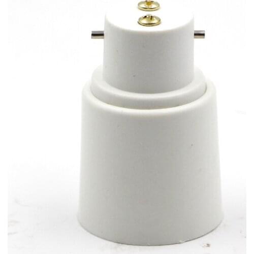 5pcs B22 to E27 Light Lamp Bulb Socket Base Converter Edison Screw to Bayonet Cap Fireproof Holder Adapter Converter Socket