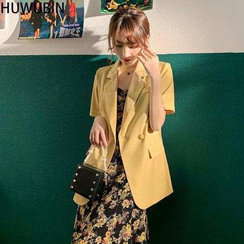 Korean Loose Casual Thin Small Suit Summer New Elegant Temperament Short Sleeve Fashion High End Retro Avant-Garde Suit Coat