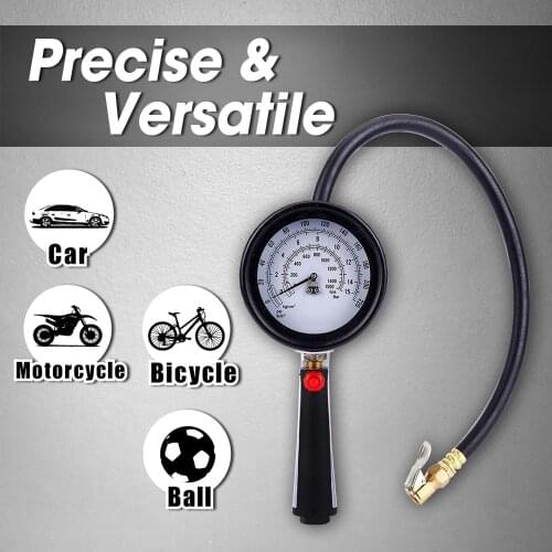 LEMATE Pro Metal Tire Inflator with Tire Gauge 220 PSI Dual Air Tire Inflator Car Truck Motorcycle with Tyre Inflator Air Chuck