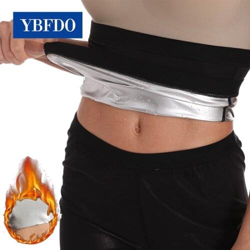 YBFDO 2021 Hot Women Workout Waist Trainer Sauna Sweat Corset Gym Fitness ion coating Thermo belt Body Shapers Slimming Fitness
