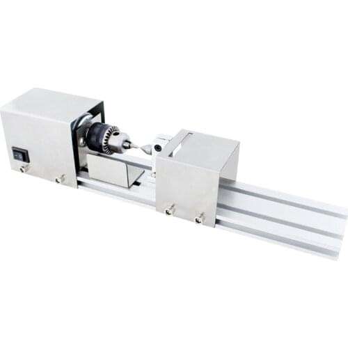 Mini woodworking lathe DIY woodworking miniature Buddha beads lathe grinding and polishing beads wood drill rotating tool