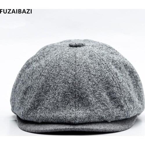FUZAIBAZI New Dads Hat Autumn Winter Trend Fashion Retro Berets Gorras Artist Painter Leisure Keep Warm Tourism Motion Hats