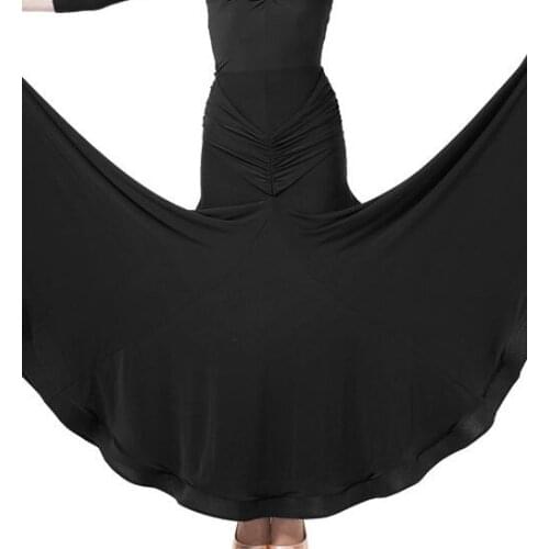 2018 New S-XXXL Ballroom Dance Skirts Modern Dance Practice Skirt Expansion Skirt Ballroom Dress Flamenco Skirts Free Shipping