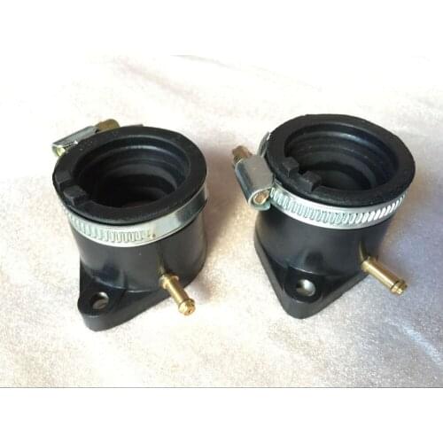One pair rubber carburetor connect pipe intake pipe throat pipe suit for JIANSHE ATV250-5 / LONGDING250 /LONCIN250-F ATV