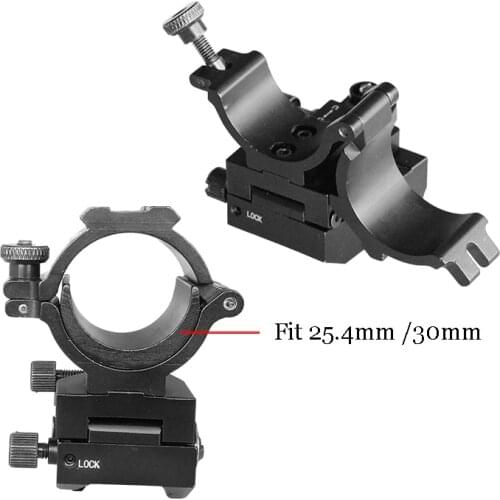 Hunting Tactical Gun Mount Scope Ring 30Mm Airsoft M4 Ar15 Ak47 Rifle Picatinny Rail Windage Elevation Adjustable Scope Mount