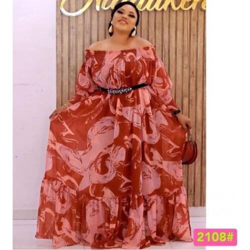 African Long Maxi Dress Womens Slash Neck Off The Shoulder Backless Daily Evening Party Dress African Pleated Dresses For Women