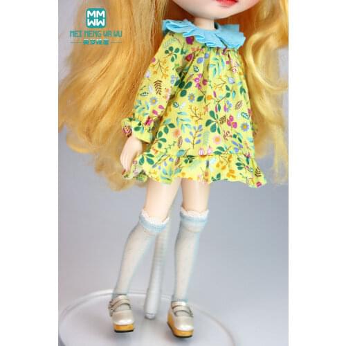 Fits Blyth Azone OB23 OB24 1/6 doll accessories Fashion doll pile collar dress Girls gift