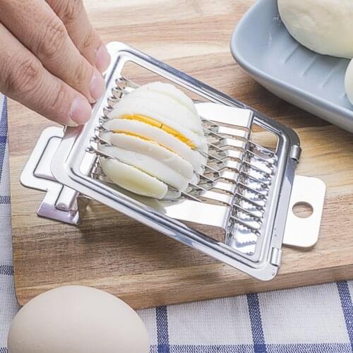 Durable Multipurpose Stainless Steel Wire Boiled Egg Slicer for Kitchen Supplies