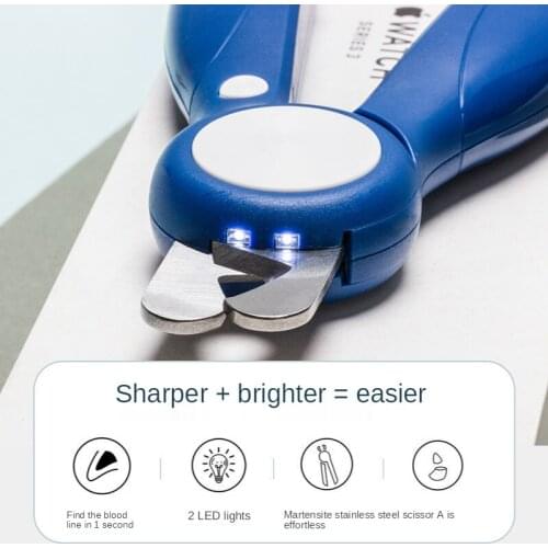 Professional Pet Dog Cat Nail Clipper Cutter Stainless Steel Grooming with LED Light Scissors Clippers Pet Grooming Products