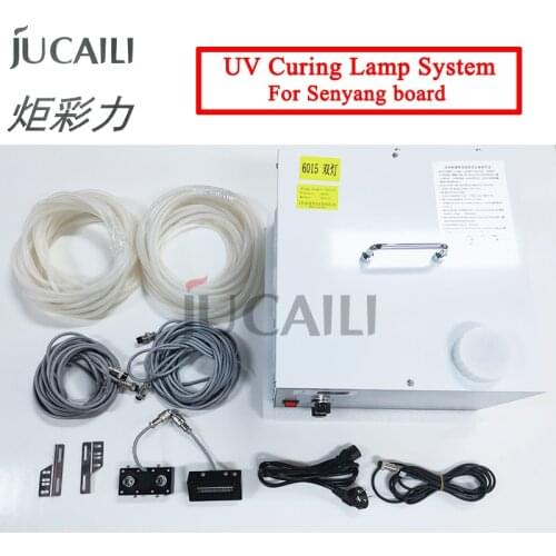 Jucaili one set UV curing lamp system with water cooling tank for Senyang xp600/DX5/DX7 head board for UV printer curing light