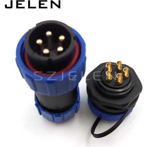 SP21 waterproof connector 5 pin plug and socket cable waterproof connector plug electrical IP68