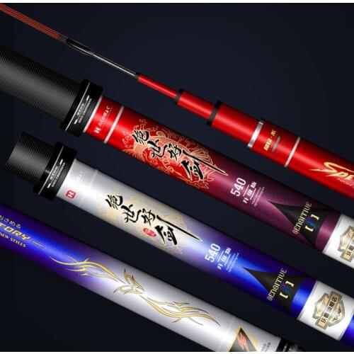 4H 5H 6H Hard Fishing Canne 3.6m-7.2m Carp Fishing Sticks Rod Hand Olta Carbon Fiber De Pesca Fishing Tackle