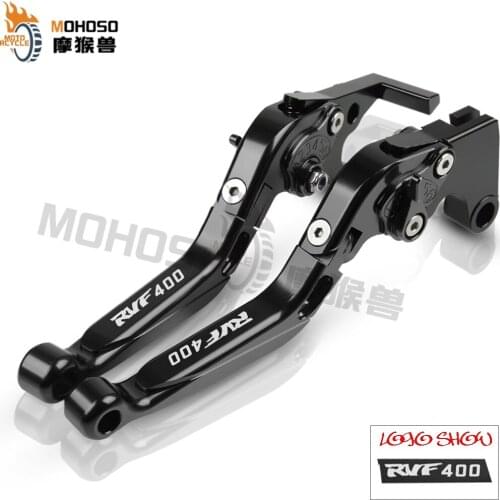 VFR Motorcycle Accessories CNC Folding Extendable adjustable Brake Clutch Levers For Honda RVF400 NC30 RVF 400 NC 30 All Year