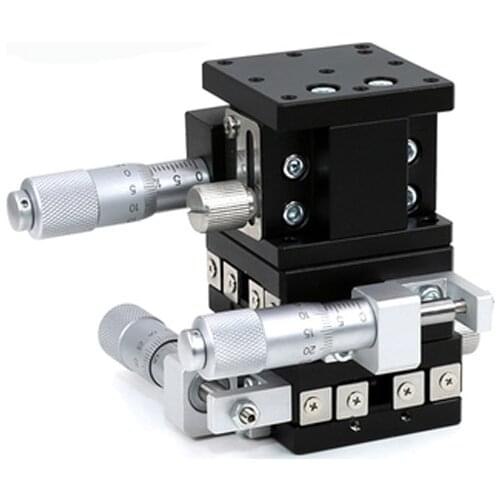 XYZ Axis 40*40mm Knob Micrometer Sliding stage Guide Rail Type Platform Manual Displacement Sliding Table LD40-LM