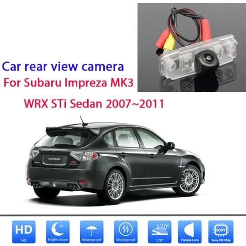 Rear camera For Subaru Impreza MK3 WRX STi Sedan 2007 2008 2009 2010 2011 CCD Full HD Night Vision license plate Reverse Camera